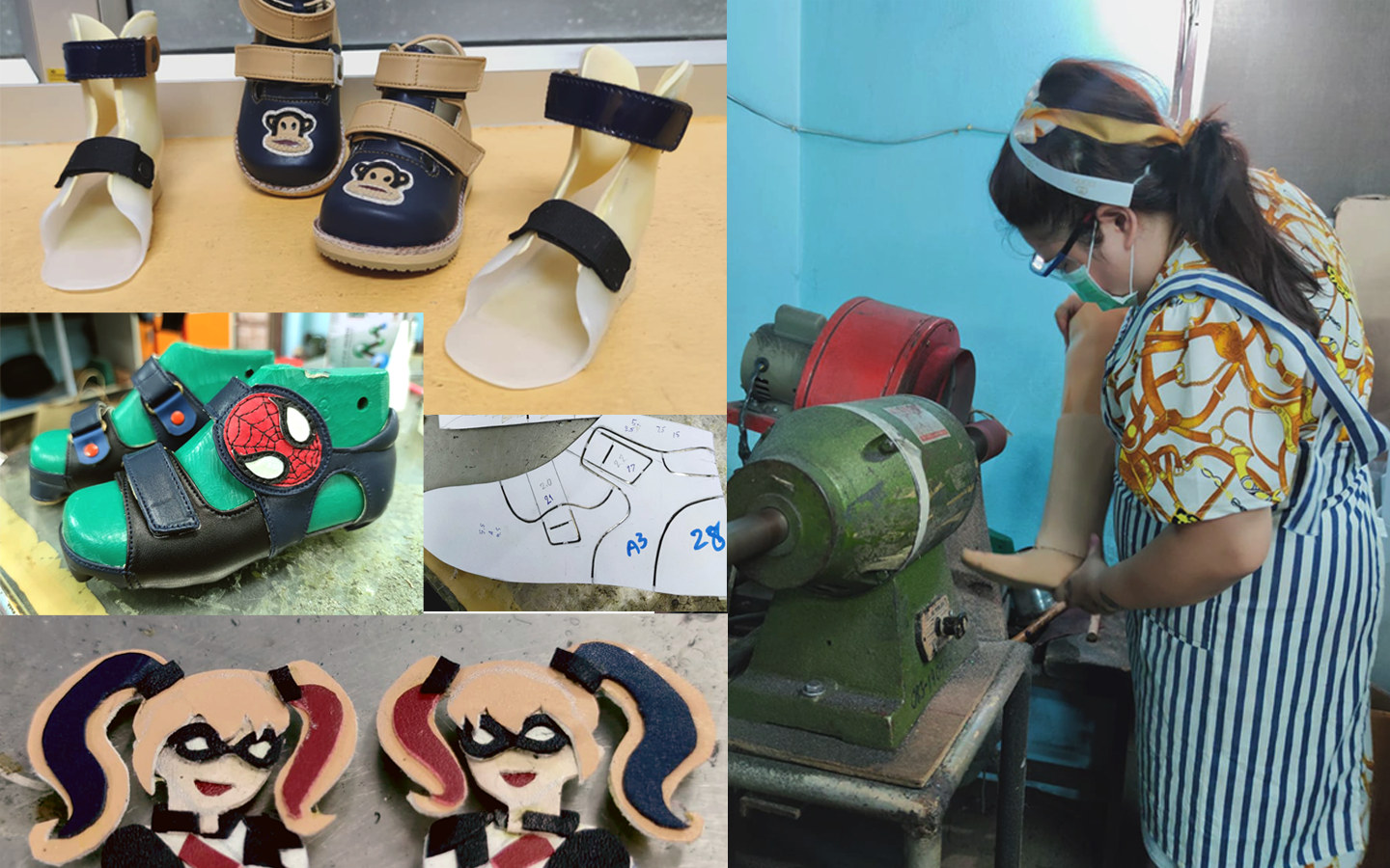 รองเท้า แผ่นรองเท้า และกายอุปกรณ์ทุกชนิด ผ่านการควบคุมดูแลและผลิตโดยนักกายอุปกรณ์โดยตรงทุกขั้นตอน